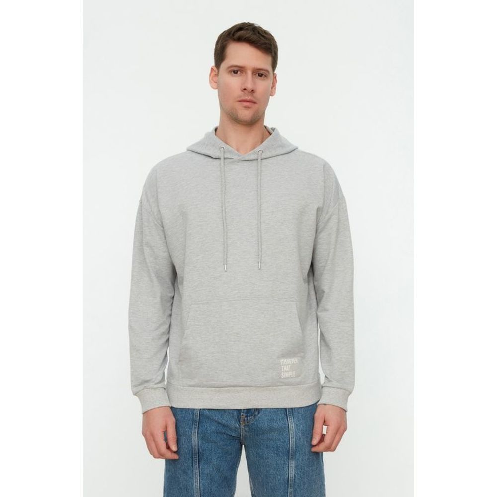 NWT Trendyol Men Oversize Hood Knit Sweatshirt